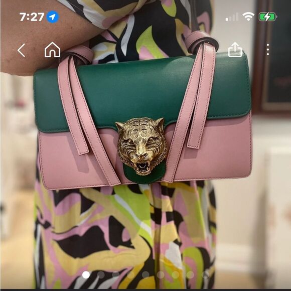 Gucci Handbags - GUCCI/AMALIER/Authentic/Pink & Green/Shoulder Bag/Worn Once